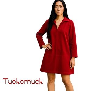 Tuckernuck Red Corduroy Feminine Academia Preppy Dress 
NWT Size XL